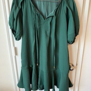 Entro Forest Green Dress